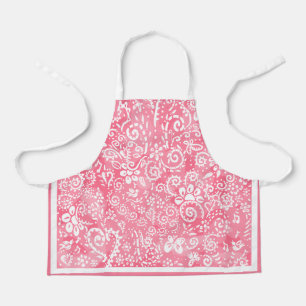 Child's Pink Paisley Apron