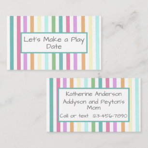 Child's Play Date Business Card