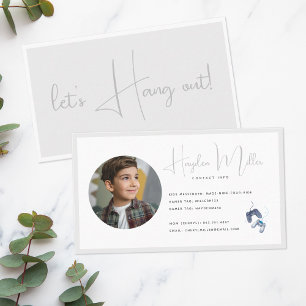 Child's Playdate Gamer Tag Contact Info