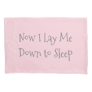 Child's Prayer Pink Grey Pillowcase