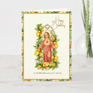 Child's Religious Birthday Jesus Scripture Card