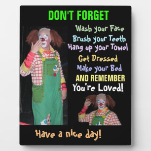 CHILD'S REMINDER LIST   PLAQUE