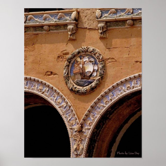 Childs Restaurant Facade (detail) Poster (Front)