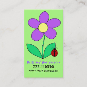 Child's safety Card