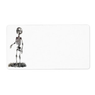Child's Skeleton Avery Label