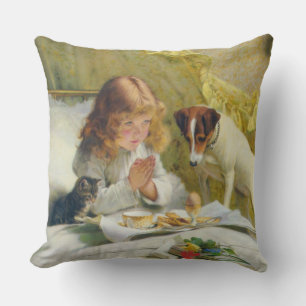 Child's Space Vintage Yellow Pets Cushion