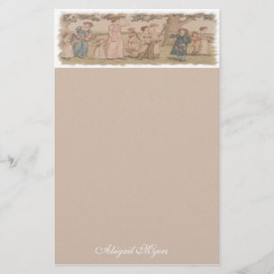 Child's Stationery with Kate Greenaway art