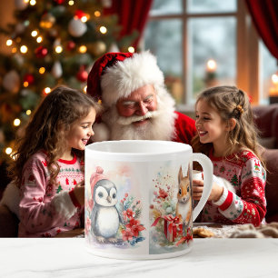 Child's Tiny Tea Cup 3 Cute Baby Animals Add Name