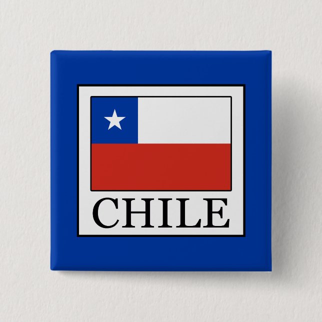 Chile 15 Cm Square Badge (Front)