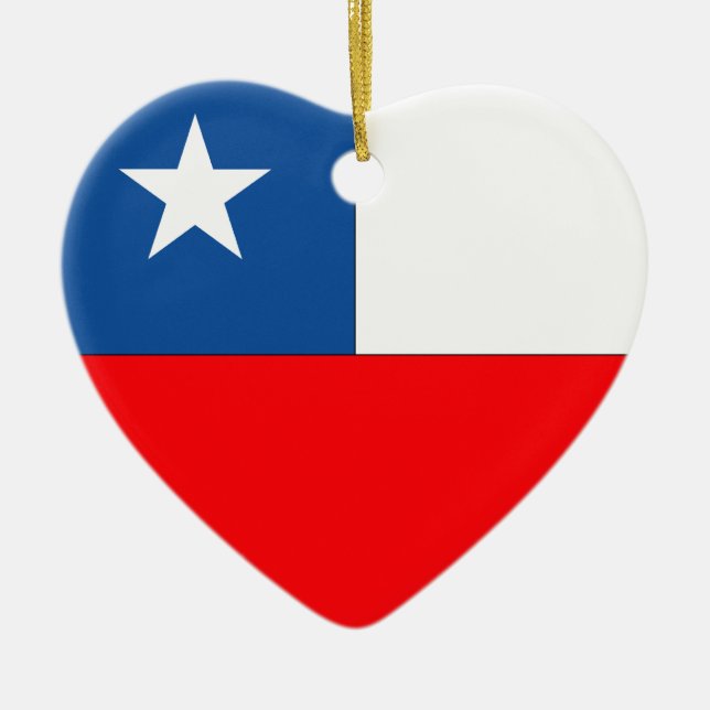 Chile Ceramic Tree Decoration (Front)