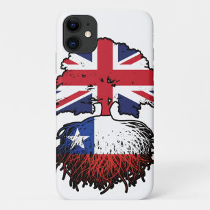Chile Chilean British UK Tree Roots Flag iPhone 11 Case