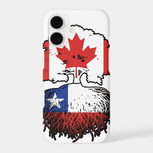 Chile Chilean Canadian Canada Tree Roots Flag