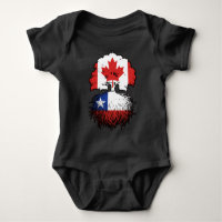 Chile Chilean Canadian Canada Tree Roots Flag