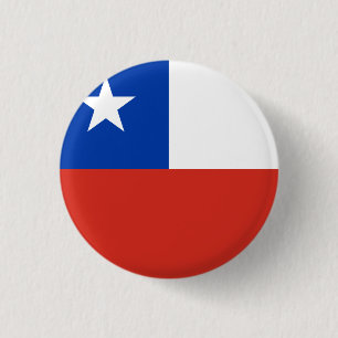 Chile (Chilean) Flag 3 Cm Round Badge