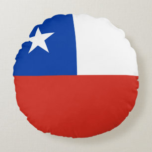 Chile (Chilean) Flag Round Cushion