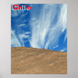 Chile clouds poster