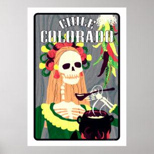 chile colorado (cool scheme) poster