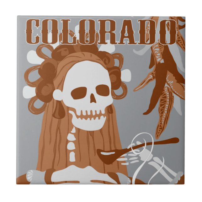 chile colorado : orange burn tile (Front)