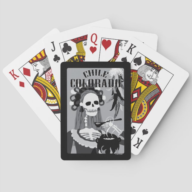 chile colorado playing cards (Back)