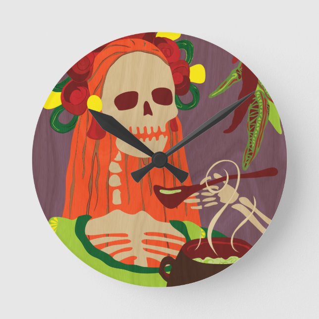 chile colorado round clock (Front)