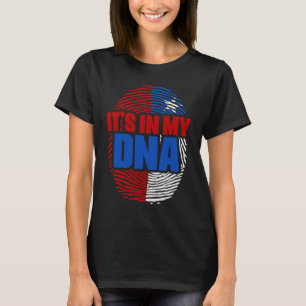 Chile DNA Country Flag Citizenship Hispanic Race C T-Shirt