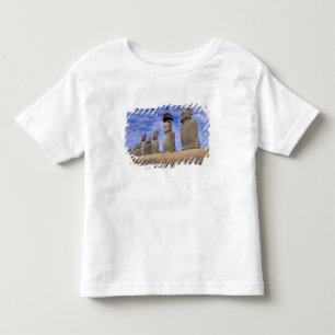Chile, Easter Island. The 15 Moais at Ahu Toddler T-Shirt