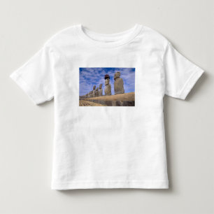 Chile, Easter Island. The 15 Moais at Ahu Toddler T-Shirt