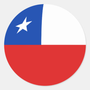 Chile Fisheye Flag Sticker
