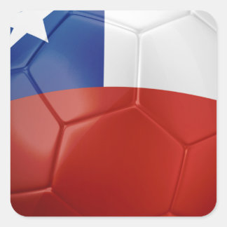 Chile Flag Ball Square Sticker
