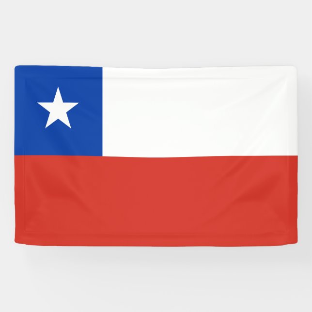Chile Flag Banner (Horizontal)