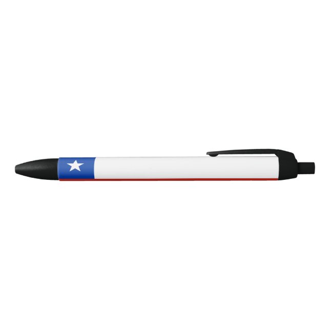 Chile Flag Black Ink Pen (Top)