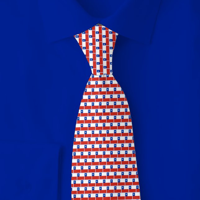 Chile Flag Brick Pattern Tie (Creator Uploaded)