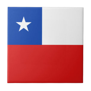 Chile Flag Ceramic Tile