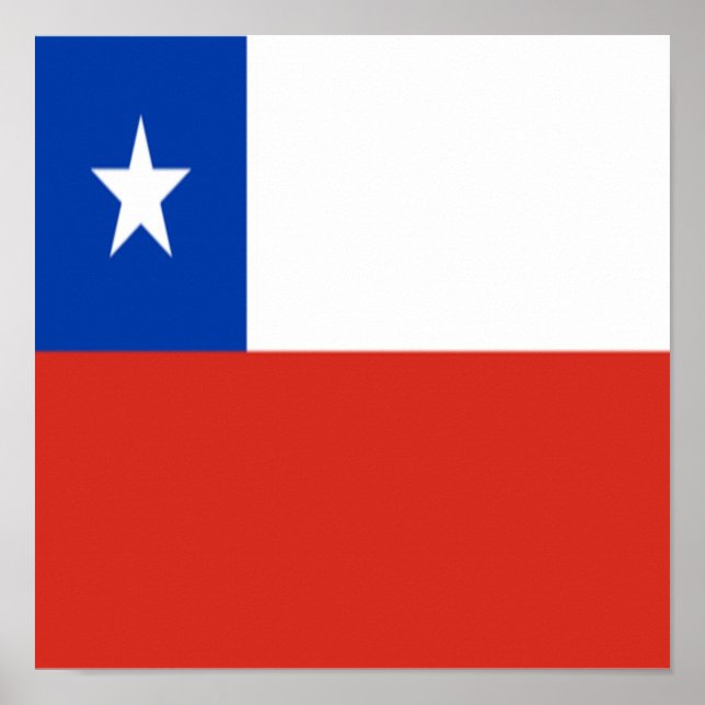 Chile Flag Chilean Native Ethnicity Homeland Pride Poster (Front)