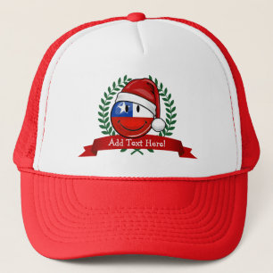 Chile Flag Christmas Style Trucker Hat