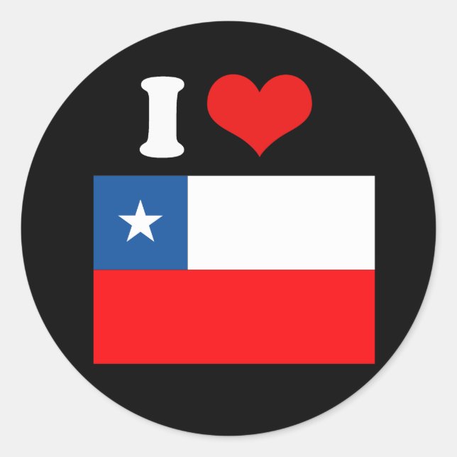 Chile Flag Classic Round Sticker (Front)