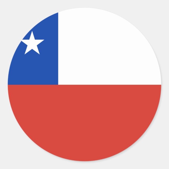 Chile Flag Classic Round Sticker (Front)