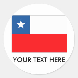 Chile Flag Classic Round Sticker