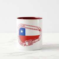 Chile Flag Climbing Carabiner