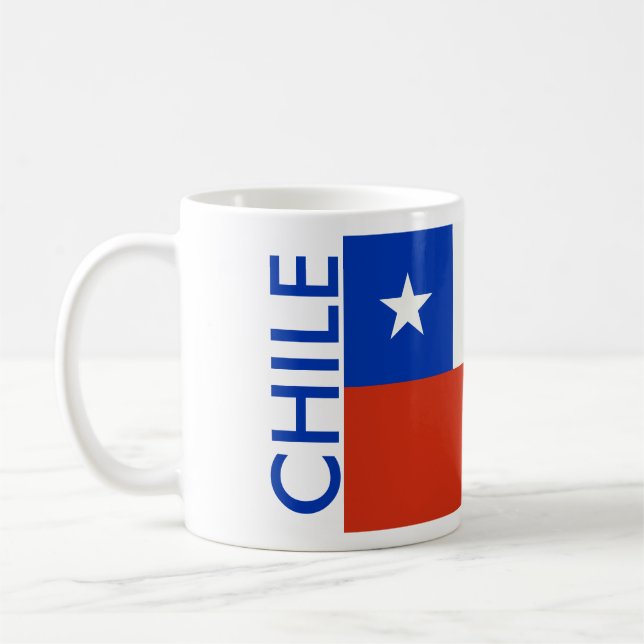 CHILE FLAG COFFEE MUG (Left)