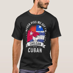 Chile Flag Cuba Grown Humour Citizen Pride T-Shirt