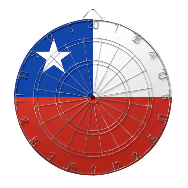 Chile flag dartboard (Front)