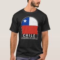 Chile Flag Emblem Distressed Vintage