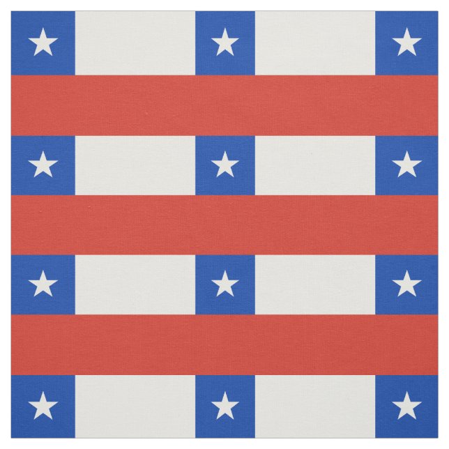 Chile Flag Fabric (Swatch)