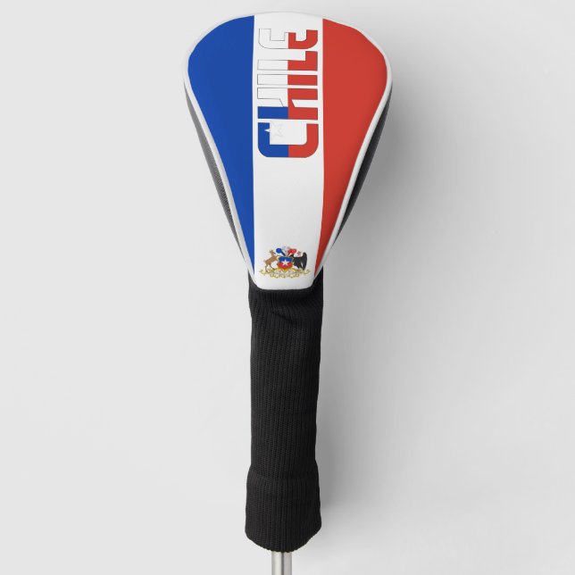 Chile Flag Gorgeous Patriotic Golf Head Cover (Front)