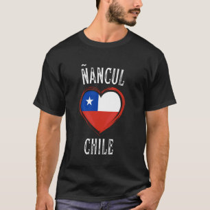 Chile Flag Heart Ñancul City T-Shirt