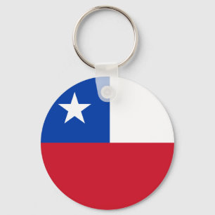 Chile Flag Keychain
