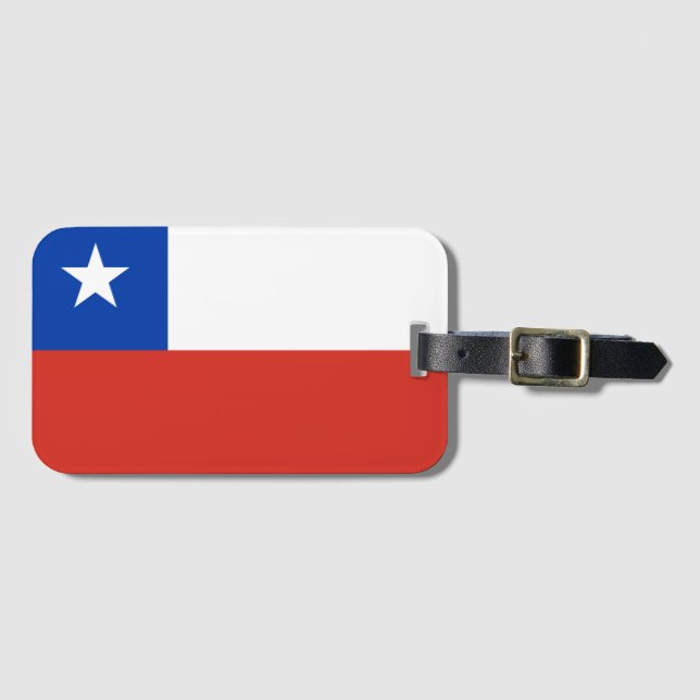 Chile flag Luggage Tag (Front Horizontal)