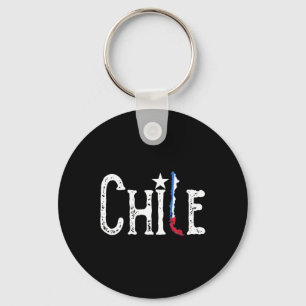 Chile Flag Map Patriotic Independence Day Key Ring