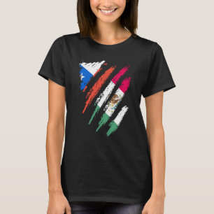 Chile Flag Mexico Grown Patriot Country Stripes T-Shirt